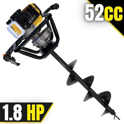 Perfurador de Solo PSL517 à Gasolina 51,7CC 1,8HP com Broca 80x20CM Amarelo Lynus