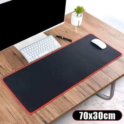 Mouse Pad Gamer Extra Grande 70X30CM Speed Antiderrapante com Borda Costurada Preto OEM