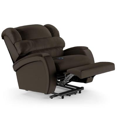 Poltrona Do Papai Reclinável Kalie Elevação Lift Elétrico Fh9 Pu Marrom - Mpozenato