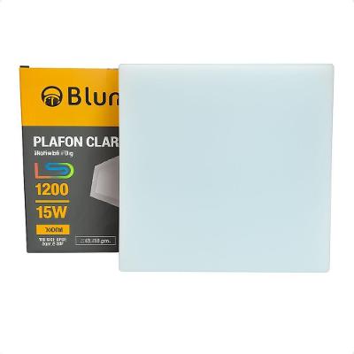 Kit 10 Painel de LED Sobrepor 15W Quadrado 3000K com LED Integrado Branco Blumenox