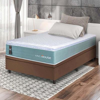 Cama Box Baú Lagos Molas Ensacadas 96x203 Marrom King House