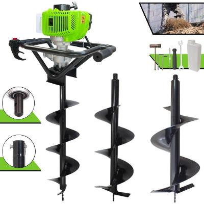 Perfurador de Solo MPS52 52CC 1,8HP com Brocas 80x20cm 80x25cm 80x30cm Menegotti