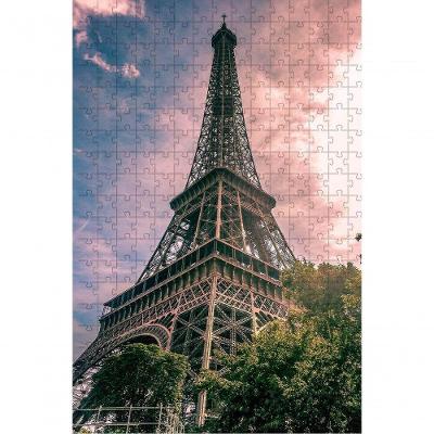 Quebra-cabeça Educativo Paris Torre Eiffel 500 Peças Auxilia Memória MDF Coleção Tea e Amor