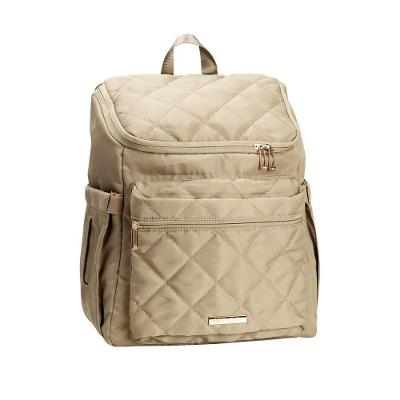 Mochila Maternidade PI7282Y com Trocador de Fralda Portátil e Alças para Carrinho Bege Imaginarium