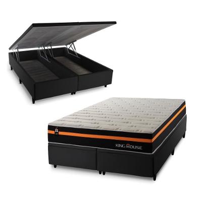 Cama Box Baú Sirius com Molas Ensacadas 193x203 King House