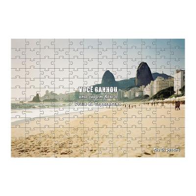 Quebra-cabeça Presenteie Quem Você Ama com uma Viagem 40 Peças MDF Personalizado Coleção Tea e Amor
