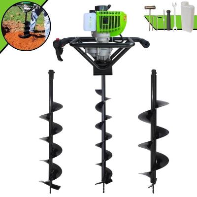 Perfurador de Solo MPS52 52CC 1,8HP a Gasolina com Brocas 80x10 80x15 80x20 Menegotti