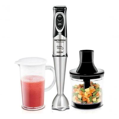 Mixer com Processador Power Premium M-07 500W com Lâmina em Aço Inox 110V