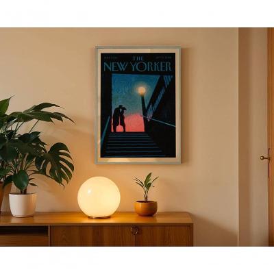 Quadro Decorativo New Yorker 3 Retangular 50 X 70 Madeira para Parede