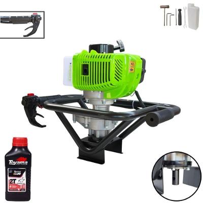 Perfurador de Solo MPS52 Gasolina 2T 52CC 1,8HP com Óleo 2T Laranja Menegotti