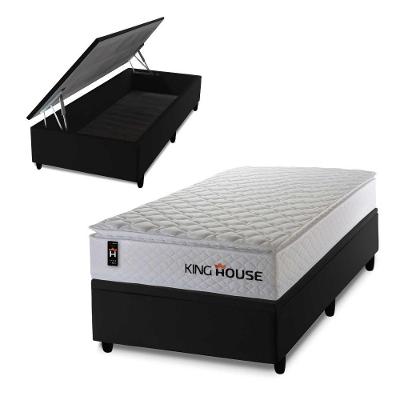 Cama Box Baú New Moon 96x203 com Molas Ensacadas King House