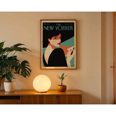 Quadro Decorativo New Yorker 9 Urbano Retangular 50x70CM Preto