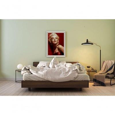 Quadro Decorativo Poesia em Rubi Retangular 60 X 40 Amadeirado