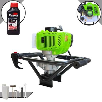 Perfurador de Solo MPS52 à Gasolina 2T 52CC 1,8HP com Alto Torque Laranja Menegotti