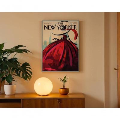 Quadro Decorativo New Yorker 6 Retangular 50x70CM Preto para Decoração de Ambiente Urbano