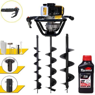 Perfurador de Solo PSL517 à Gasolina 51,7CC 1,8HP com Brocas 80X20CM 80X25CM 80X30CM Lynus