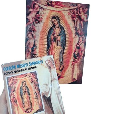 Quebra-cabeça Religiosos Nossa Senhora de Guadalupe 300 Peças MDF Encaixes Precisos Coleção Tea