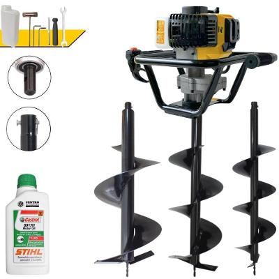 Perfurador de Solo PSL517 à Gasolina 51,7CC 1,8HP com Brocas 80x20CM 80x25CM 80x30CM Lynus