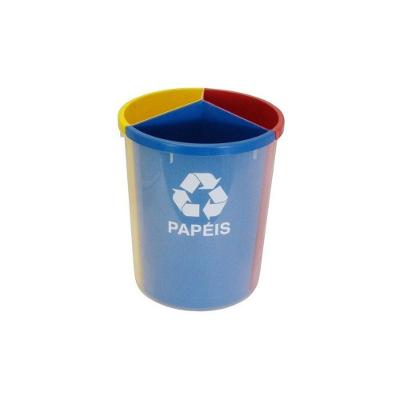 Lixeiras Recicláveis Coleta Seletiva 3 Divisórias Mix3