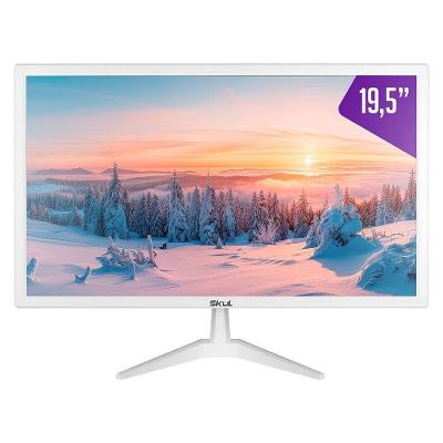 Monitor LED SM1955MSYW 19 e 5" HD+ Painel TN VA 60HZ 75HZ Branco Skul