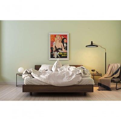 Quadro Decorativo Marilyn: a Musa dos Sonhos Retangular 60 X 40 Preto