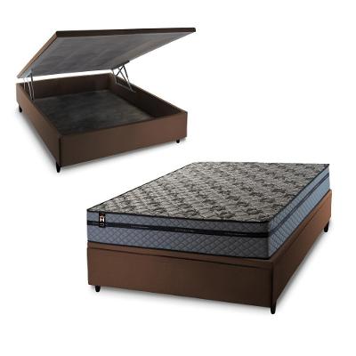 Cama Box Baú Montreal 138x188 com Molas Ensacadas King House