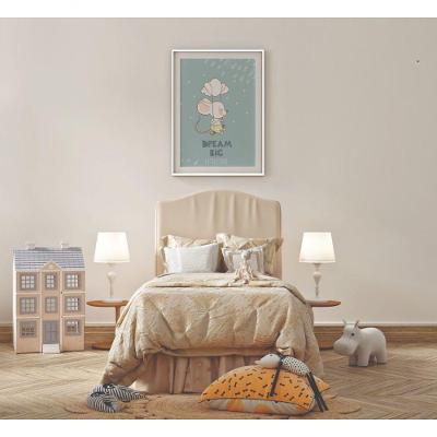 Quadro Decorativo Infantil o Pequeno Ratinho Retangular 20x30 Preto