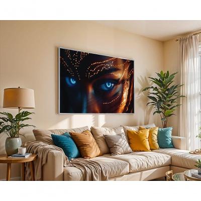 Quadro Decorativo o Centilar das Almas Antigas Retangular 120 X 50 Preto para Decoração