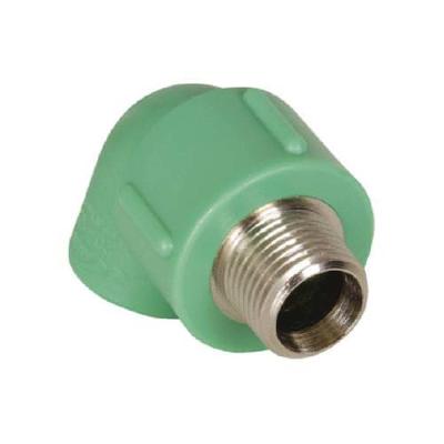 Joelho 90° M-F PPR Inserto Metálico 25MM X 3-4'' para Água Quente e Fria Verde Amanco