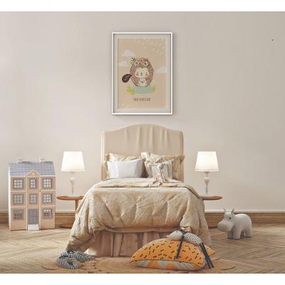 Quadro Infantil Pequeno Cumprimento Retangular 20 X 30 com Moldura Caixa Branco