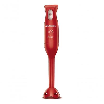 Mixer de Mão Pratic M-15-r 200W Vermelho para Vitaminas, Caldos e Papinhas 110V