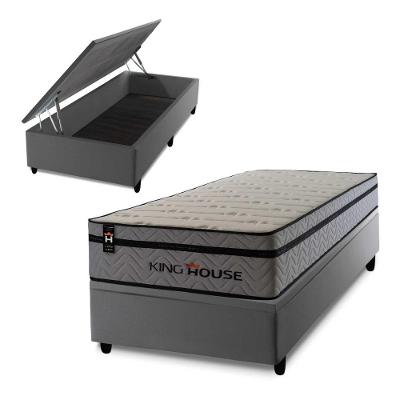 Cama Box Baú Preston 88x188 com Molas Ensacadas King House
