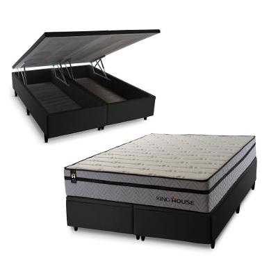 Cama Box Baú Preston com Molas Ensacadas 193x203 King House