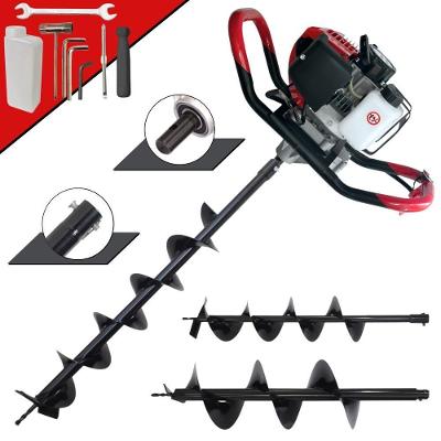 Perfurador de Solo GD520B à Gasolina 2T 52CC 2,2HP com Brocas 80x10CM 80x15CM Anmax