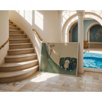 Quadro Decorativo o Caminho do Viajante Silencio Retangular 60 X 90 Branco