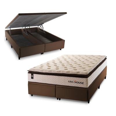 Cama Box Baú Quartzo com Molas Ensacadas 193x203 King House