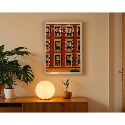 Quadro Decorativo New Yorker 2 Urbano Retangular 50x70CM Branco para Decoração