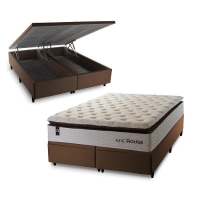 Cama Box Baú New York com Molas Ensacadas 158x198 King House