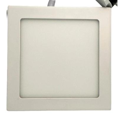 Plafon Painel LED de Embutir Quadrado 20CM 15W 3000K Branco Quente Bivolt Lorben