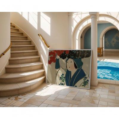 Quadro Decorativo o Peso da Primavera Retangular 60X90 Branco