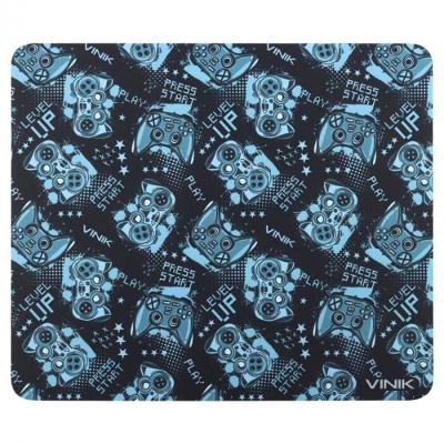 Mouse Pad Gamer Level Up 320X270X2MM em Tecido Neoprene com Base Emborrachada Preto Vinik