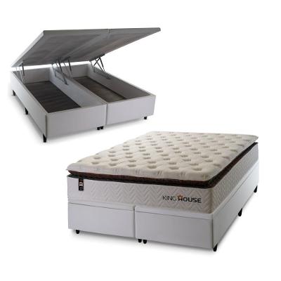 Cama Box Baú New York com Molas Ensacadas 193x203 King House