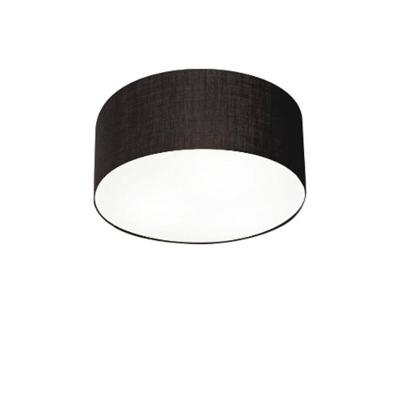 Plafon de Teto Md-3010 com Cúpula em Tecido Cilíndrica Bivolt 110V-220V Preto Vivare Brasil