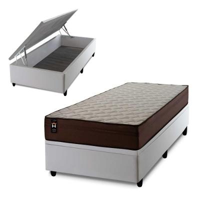 Cama Box Baú Atlanta 96x203 Branco Espuma D45 King House