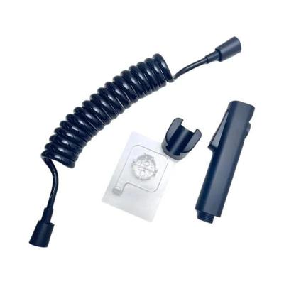 Conjunto de Pulverizador de Bidê Autolimpante Completo Preto OEM