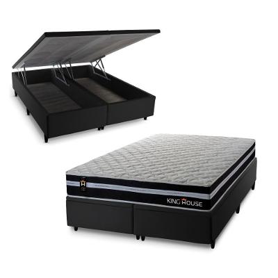 Cama Box Baú Durham com Molas Ensacadas 193x203 King House