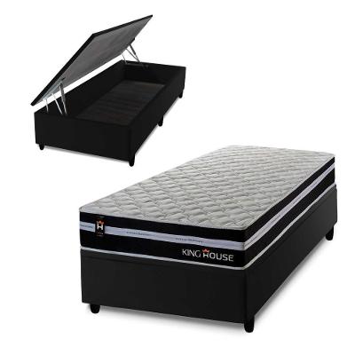 Cama Box Baú Durham 88x188 com Molas Ensacadas King House