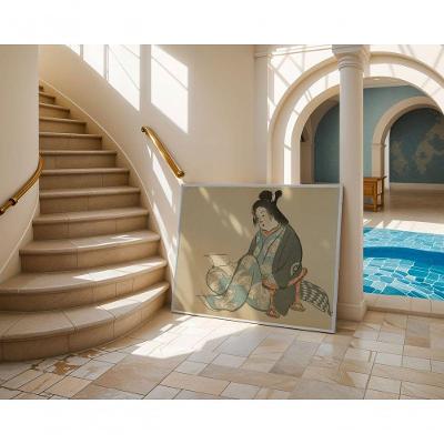 Quadro Decorativo Palavras no Véu do Vento Retangular 60x90CM Madeira