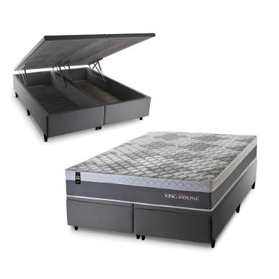 Cama Box Baú Sheffield com Molas Ensacadas 158x198 King House