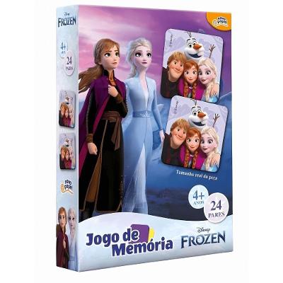 Jogo da Memória Frozen - 24 Pares com Peças Ilustradas para Estimular Memória e Atenção Toyster